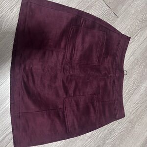 Old Navy Burgundy Mini Skirt